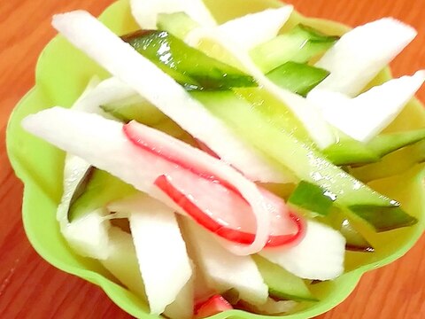 簡単☆和えるだけきゅうりと長芋の和え物♪